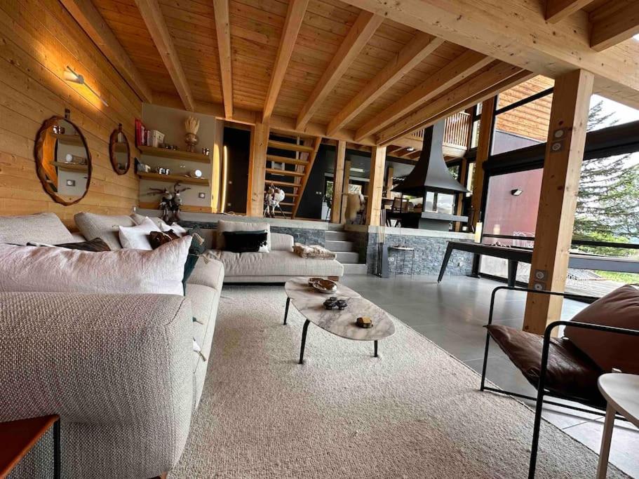Chalet D'Architecte Avec Vue Panoramique Allos Exterior photo