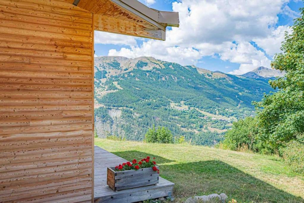 Chalet D'Architecte Avec Vue Panoramique Allos Exterior photo